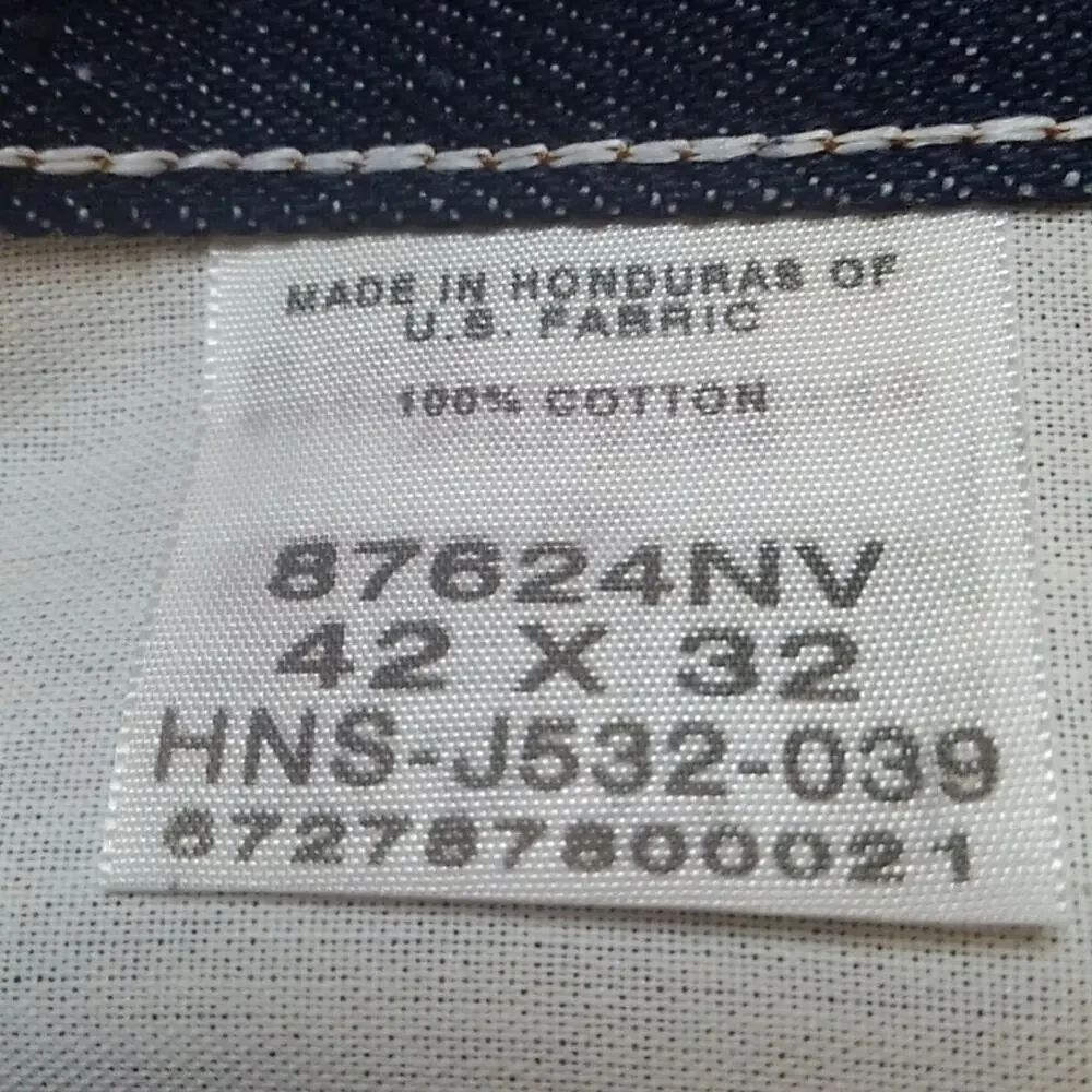 NWT Rustler Advantage Hard Working Extra Heavy Weight Denim Blue Jeans 42 X 32. - Picture 7 of 8